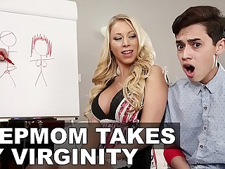 FILTHY FAMILY - Stepmom Katie Morgan Takes Juan El Caballo Loco's Virginity 3 min